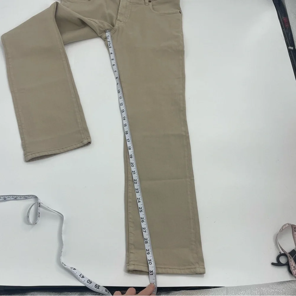 Candiani Denim Handmade in Italy Classic 5 pocket Tan Jeans Chino Style Pants 30